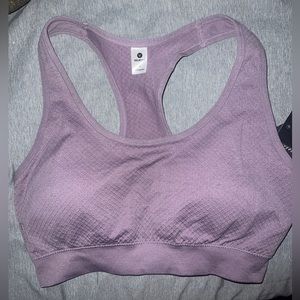 velocity, purple sports bra, size large